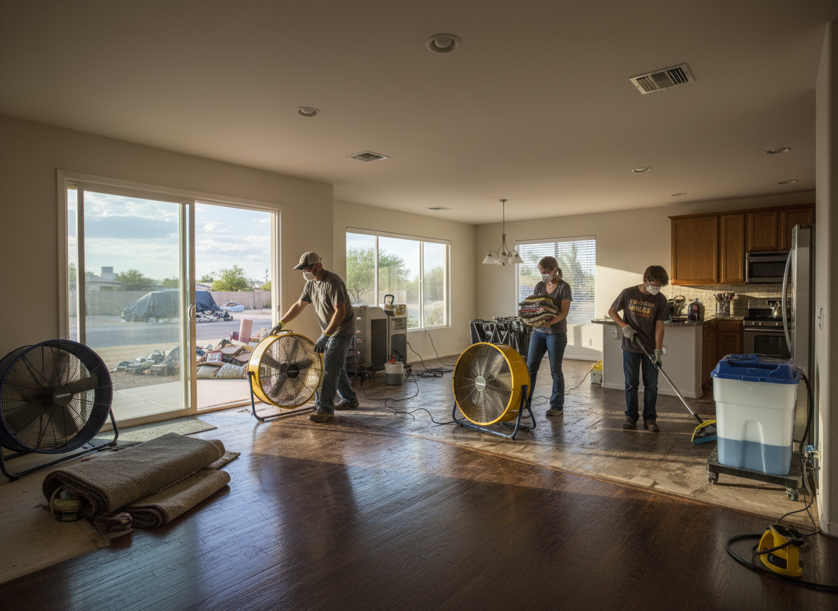 How Tempe Residents Dry Out Homes After Summer Storms